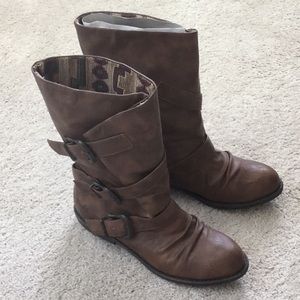 Blowfish Vegan Moto Boots Size 9